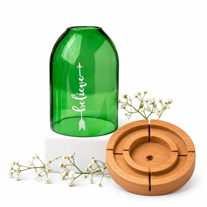 Eco Friendly Believe Tea Light Holder