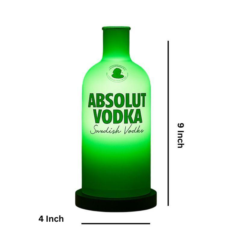 Green Absolut Inlit lamp by Kavi The Poetry-Art Project, showcasing a modern, illuminated lamp with a sleek design.