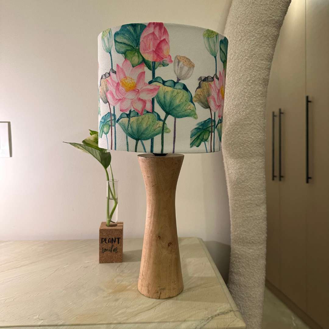 Lotus Wooden Lamp Shade (Round)