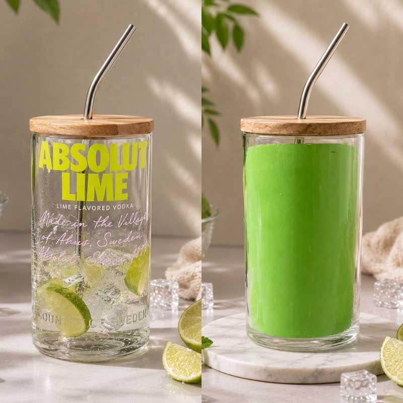 Eco friendly absolut bottle sipper