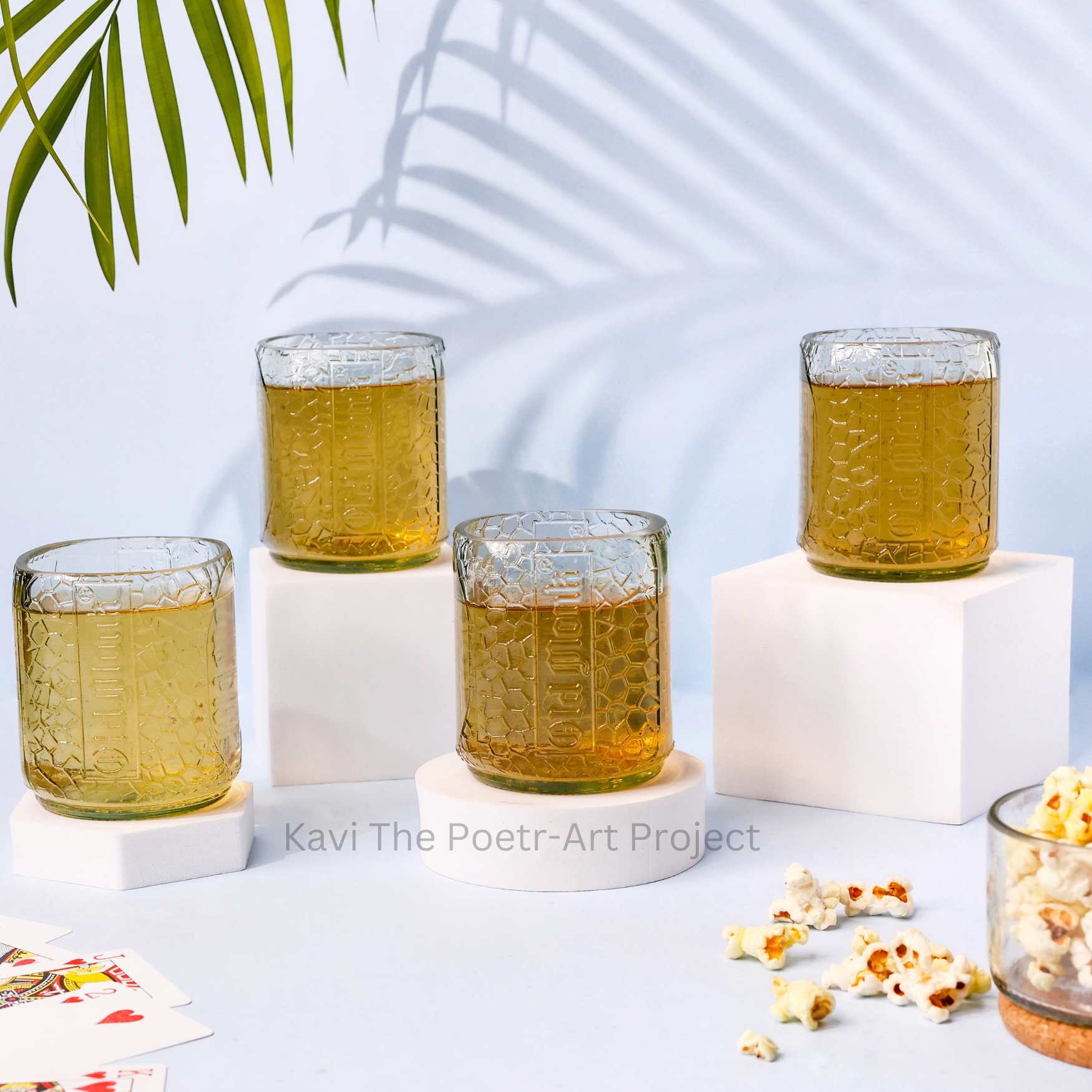 Old Monk big glasses 600ML (Set of FOUR)