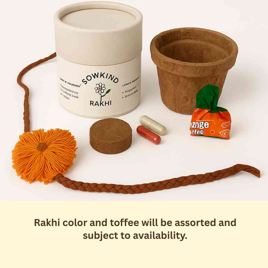 Plantable Seed Rakhi Kit ( Pack of 6 )