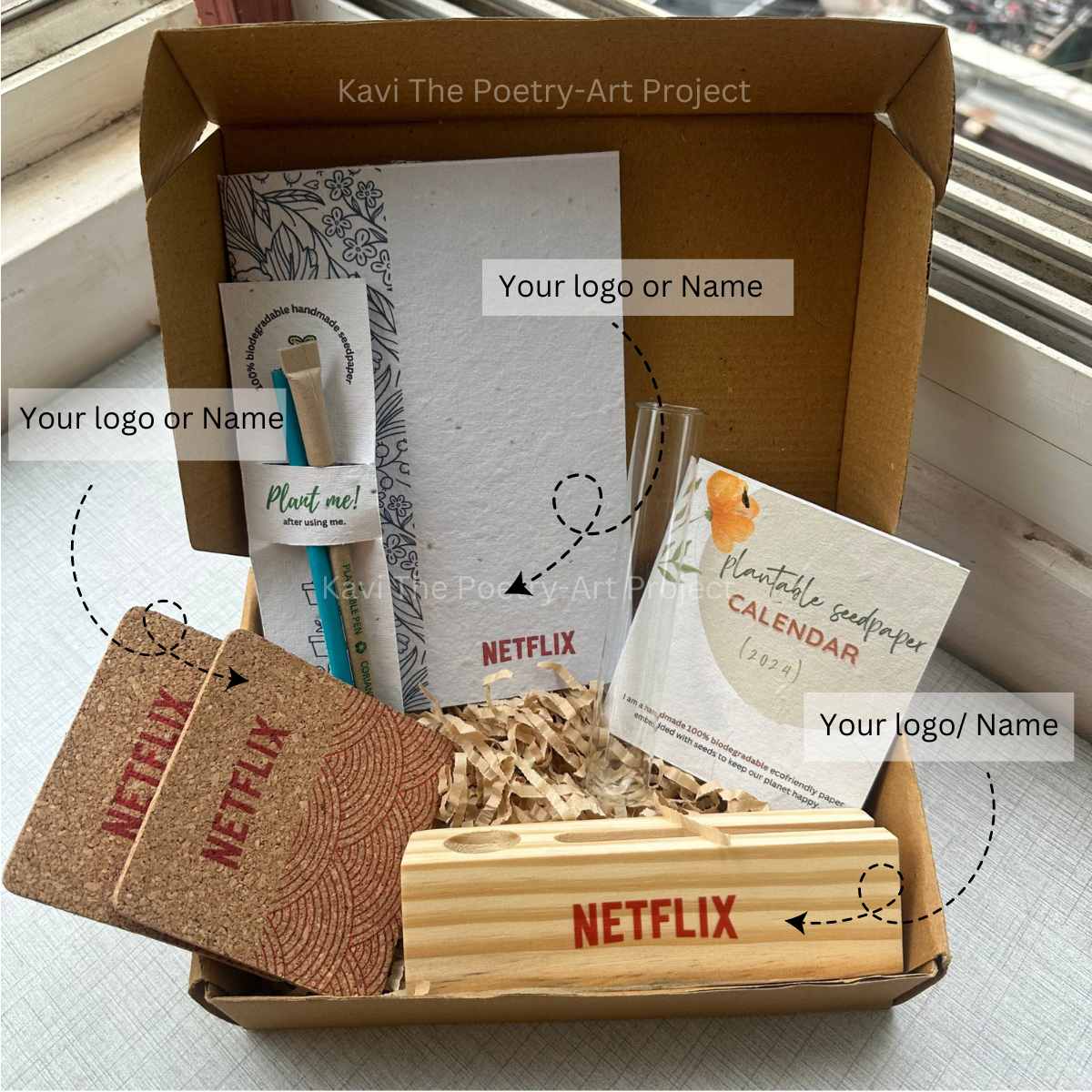 Personalised Plantable gift hamper