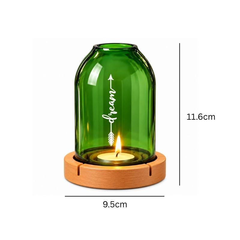 Upcycled Bottle Tea Light Holder Combo (Set of 4)