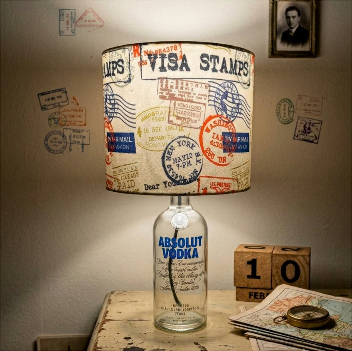 Absolut Bottle Shade Lamp
