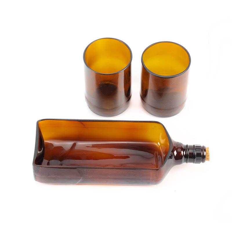 Ballantine Bottle Platter With Glasses
