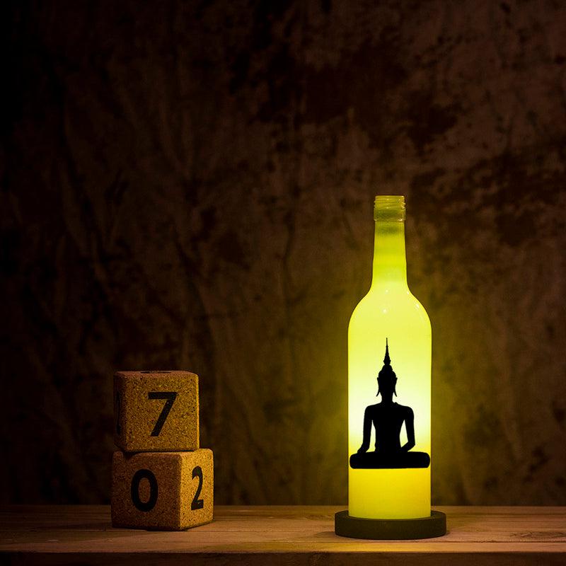 Buddha Inlit Lamp (Fl. Yellow)