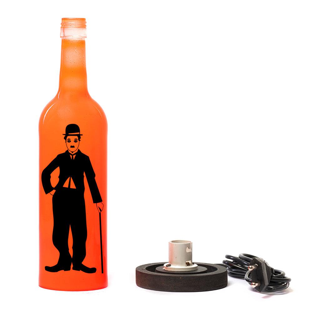 Charlie Chaplin Inlit Lamp (Orange)