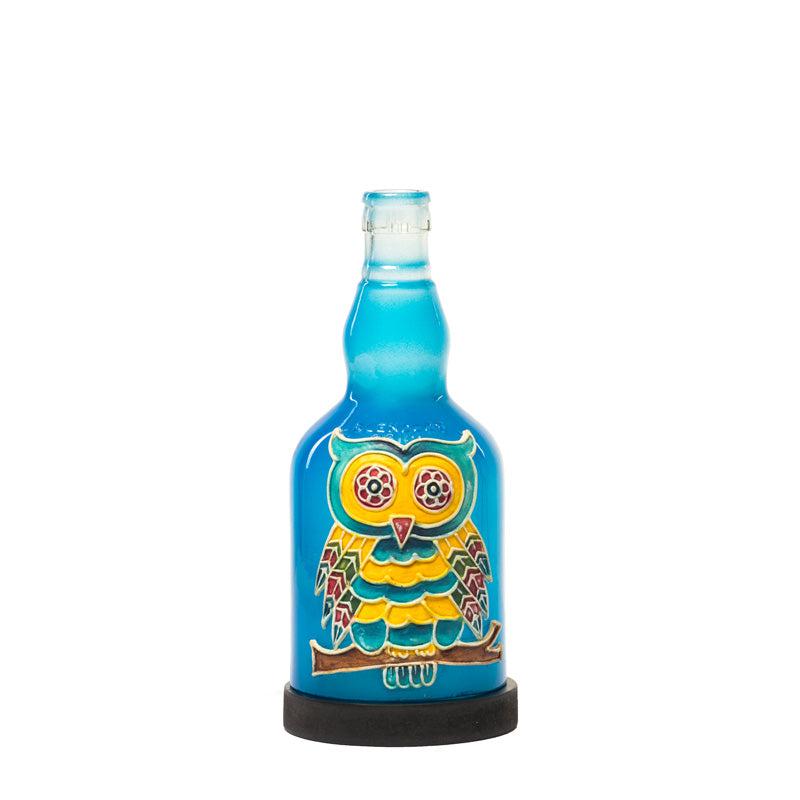 Colorful Owl Handmade Inlit (Blue)