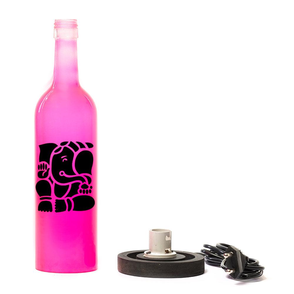 Ganesha Inlit Lamp (Pink)