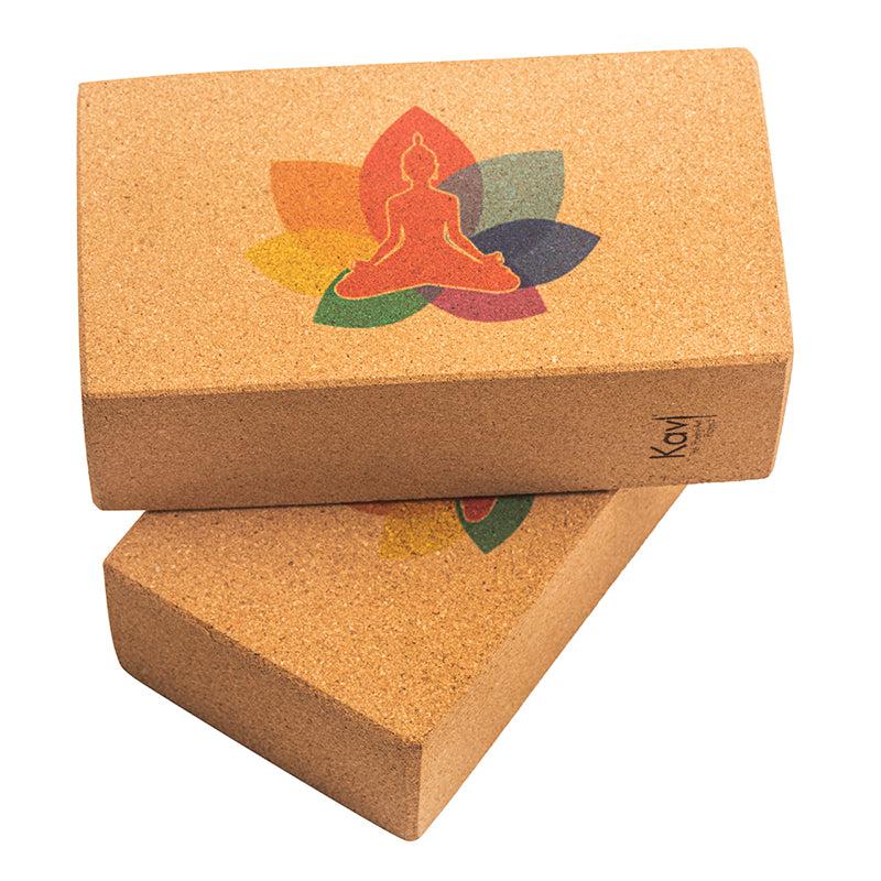 Kavi Buddha Cork Yoga Bricks (Set of 2)