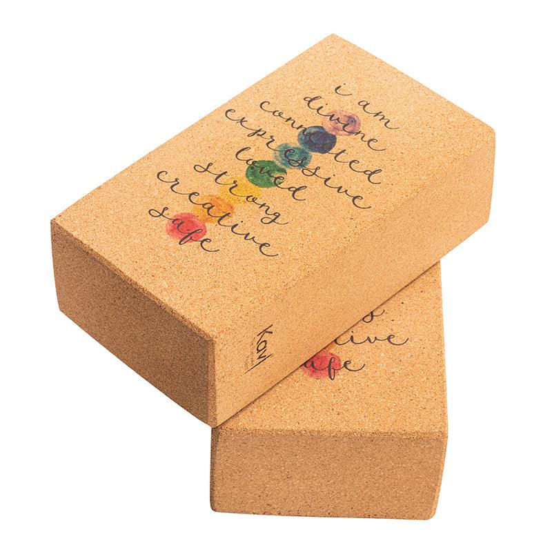 Kavi Chakra Cork Yoga Bricks (Set of 2)