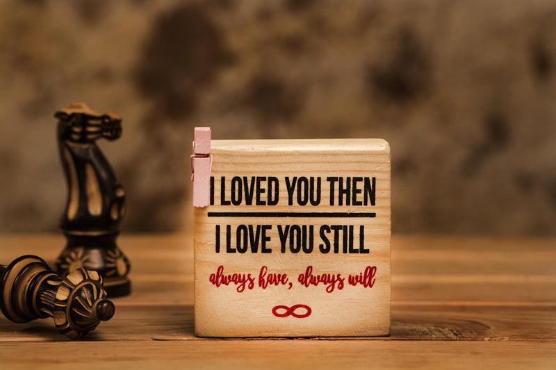 Love You Forever table photo frame