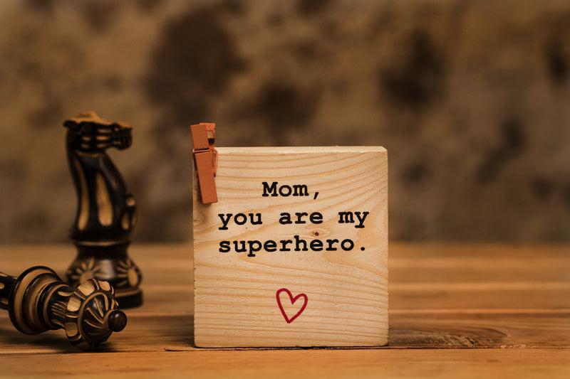 Superhero Mom Table Photo frame