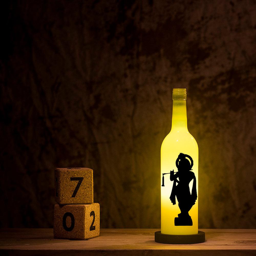 Krishna Inlit Lamp (Yellow)