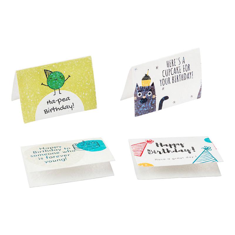 Seed Paper Birthday Cards with Envelopes (Set of 12)