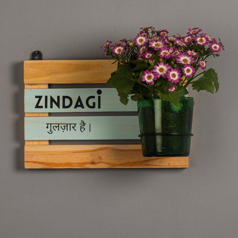 Zindagi Board with Vat69 Planter