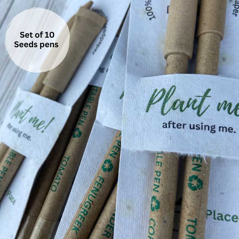 Plantable Set of 2 Seed Pens with Sleeve (Pack of 10)