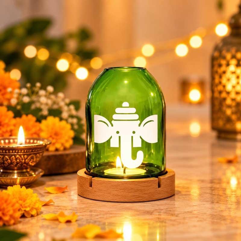 Ganpati tealight holder