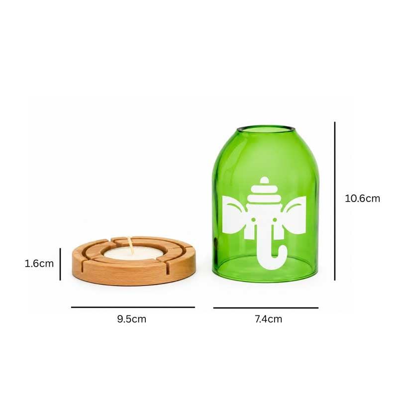 Laxmi Ganesha Tea Light Holders
