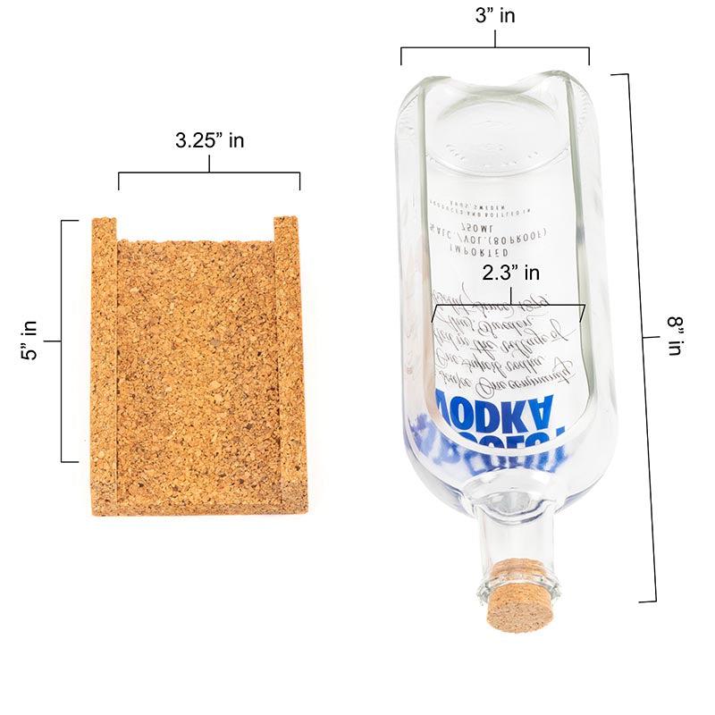 Absolut Bottle Serving Set with Cork Tray