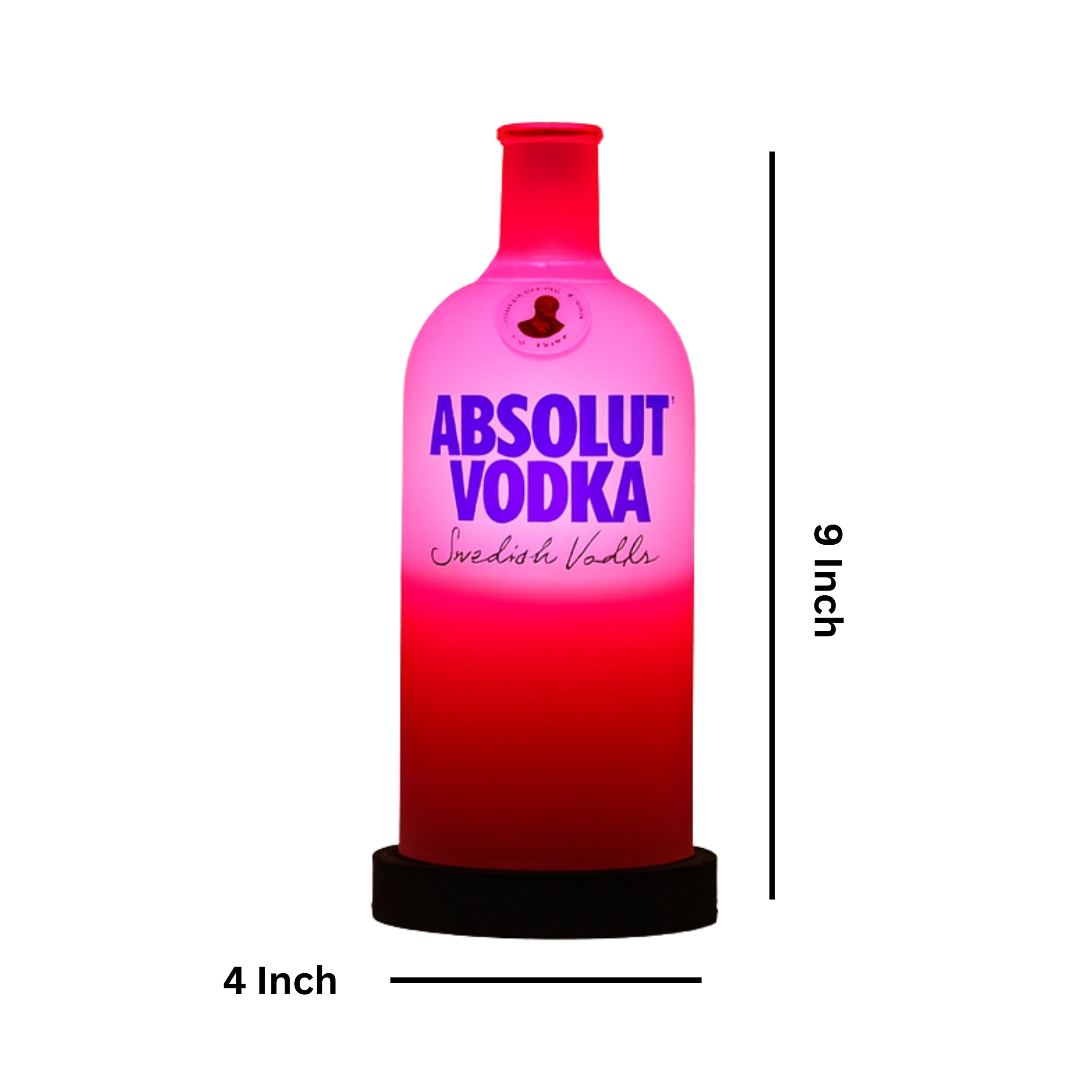 Pink Absolut Inlit lamp by Kavi The Poetry-Art Project, featuring a stylish modern lamp design with a vibrant pink finish.