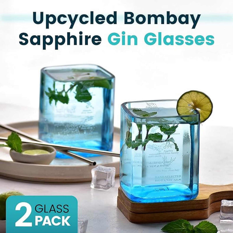 Kavi Bombay Sapphire Glasses (Set of Two)