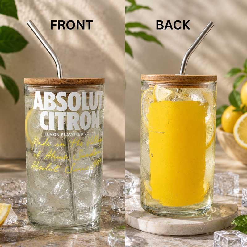 Eco friendly absolut bottle sipper