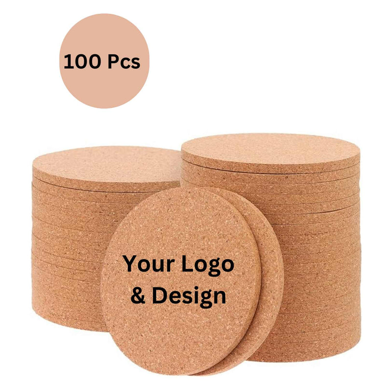 Customized Cork Coasters ( 100 pcs)