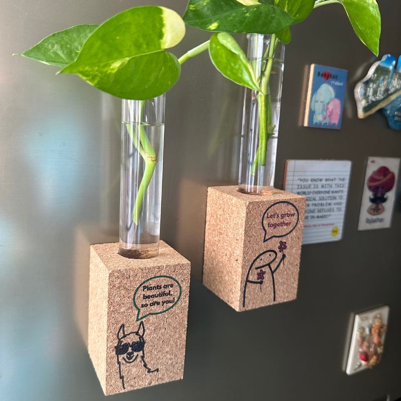 Cork Magnetic Planter (Set of 2)