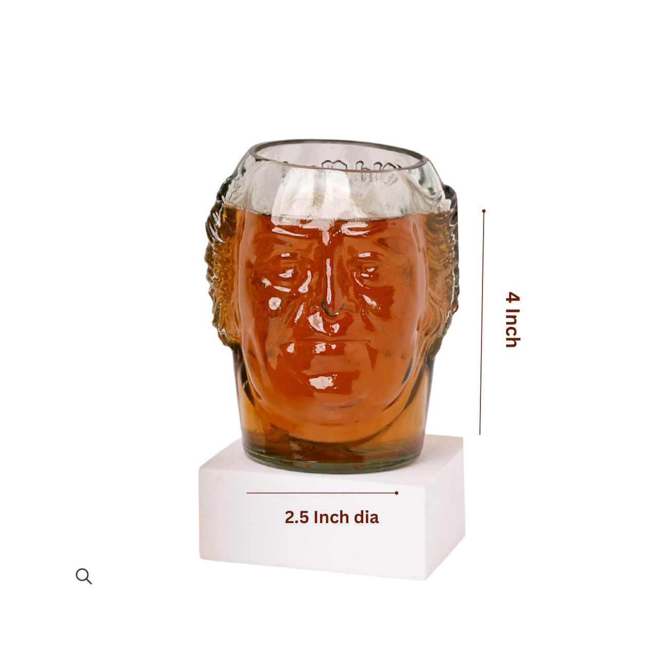 Small Old Monk Face Glasses 300ML