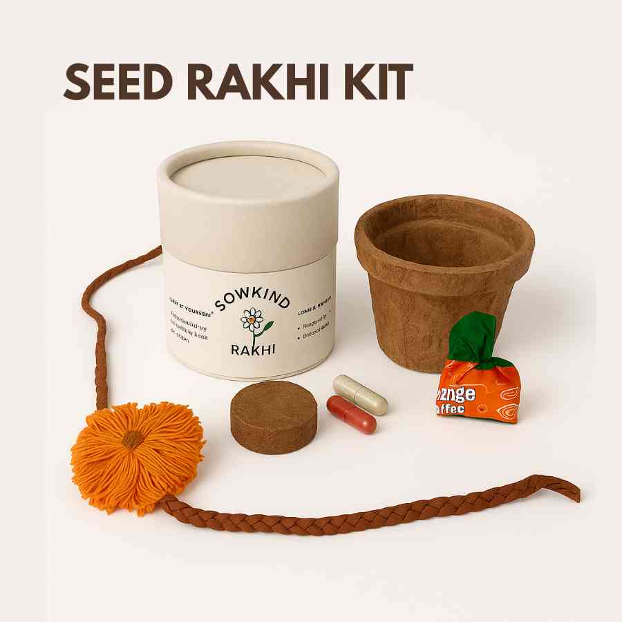 Plantable Seed Rakhi Kit ( Pack of 6 )