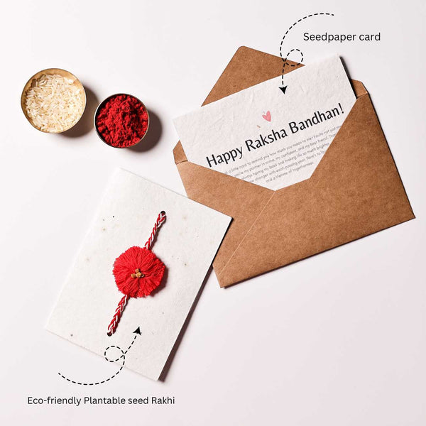 Plantable Seed Rakhi With Card