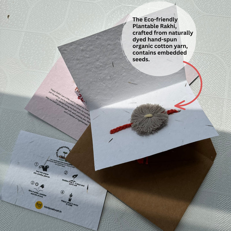 Plantable Seed Rakhi With Card