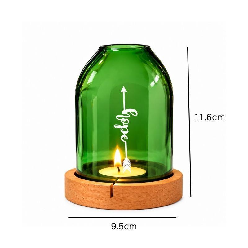 Upcycled Bottle Tea Light Holder Combo (Set of 4)