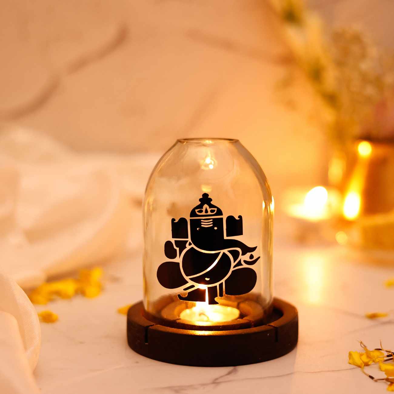 Upcycled Ganesha Tea Light Holder (Copy)