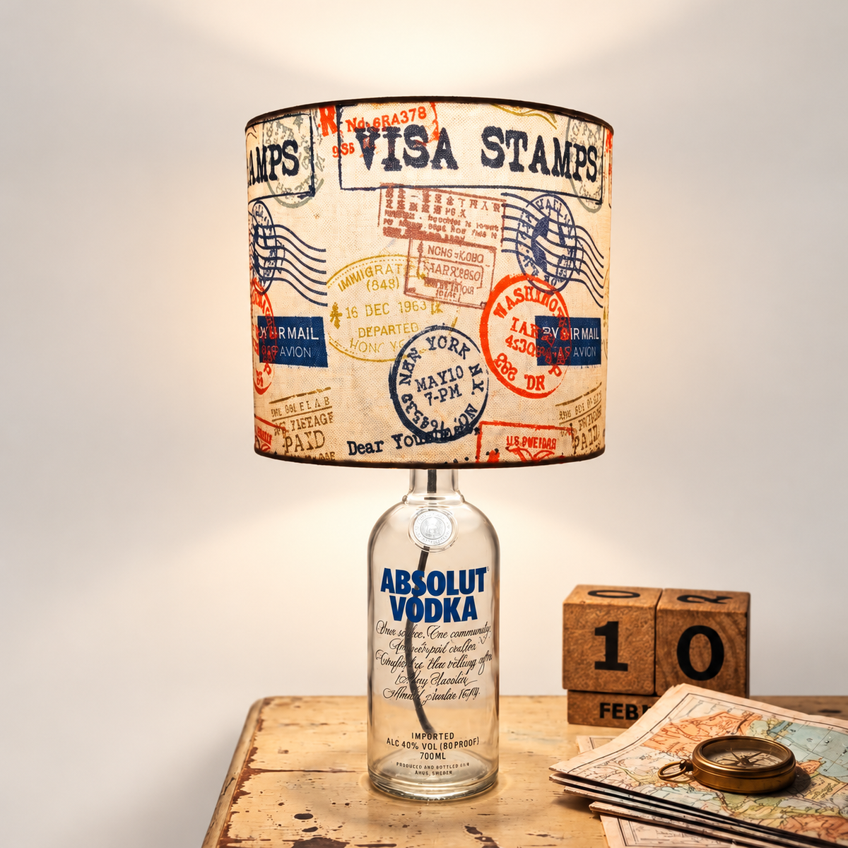 Absolut Bottle Shade Lamp