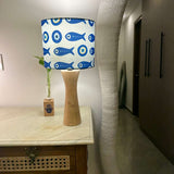 Kavi Evil Wooden Shade Lamp (Round)