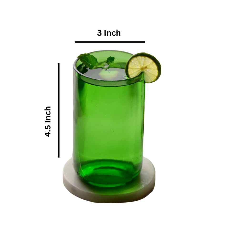 Upcycled Wine Bottle Glasses (Set of Two)