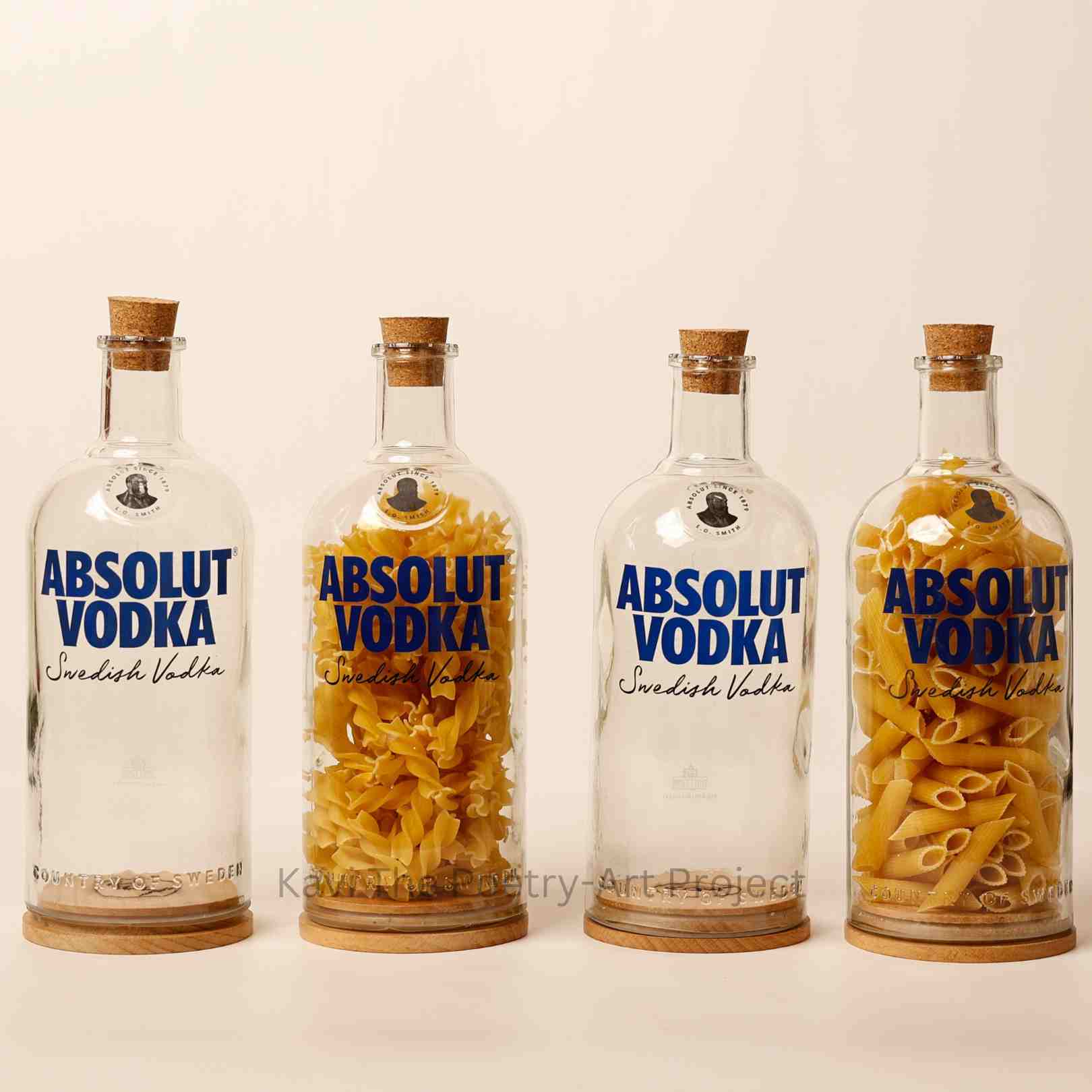 Kavi Recycled Vodka Jars (Set of Four)