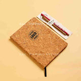 customised cork diary with seed pen & Pencil