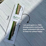 Plantable Set of 1 Seed Pencil and 1 Seed Pen with sleeve (Pack of 10)