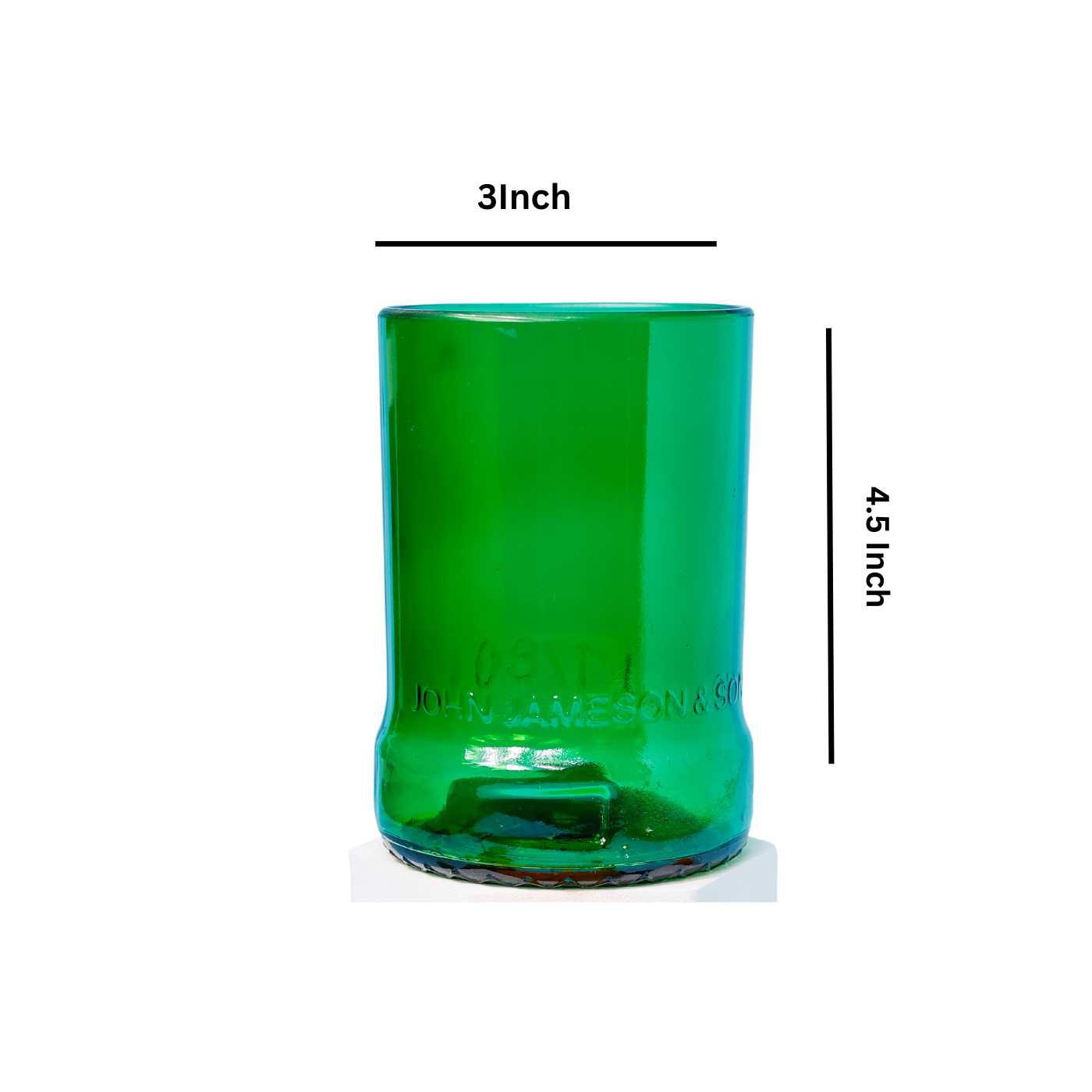 Upcycled Jameson whiskey Glasses (Set of Two)