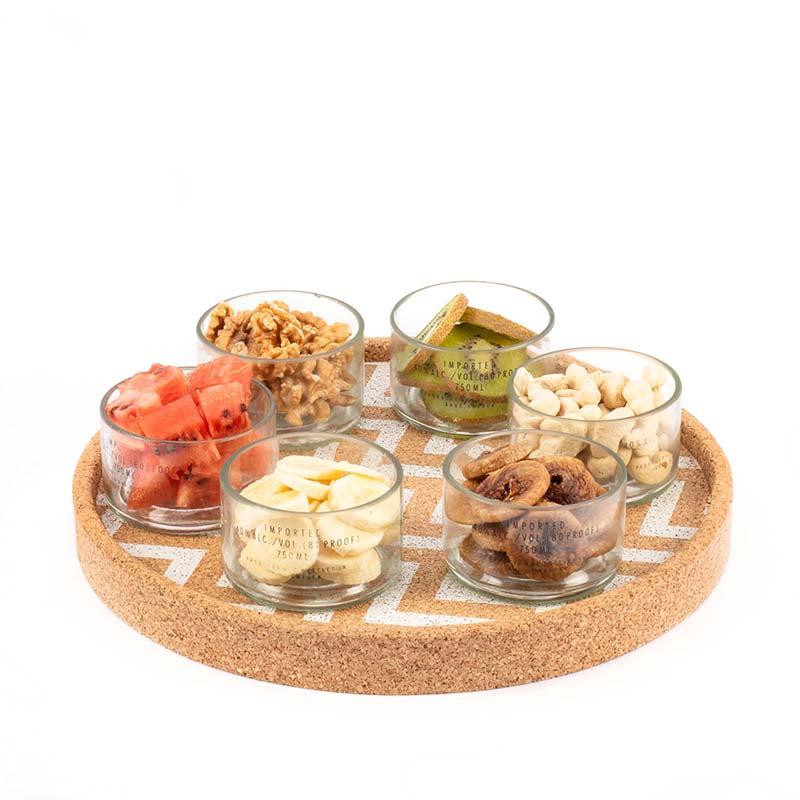 Absolut Bowls With Cork Tray