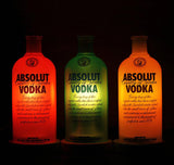 Absolut Vodka Inlit Lamps - Set of three