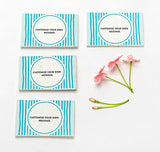 Blue customised Seed Paper cards with Envelopes (Set Of 25)