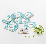 Blue customised Seed Paper cards with Envelopes (Set Of 25)