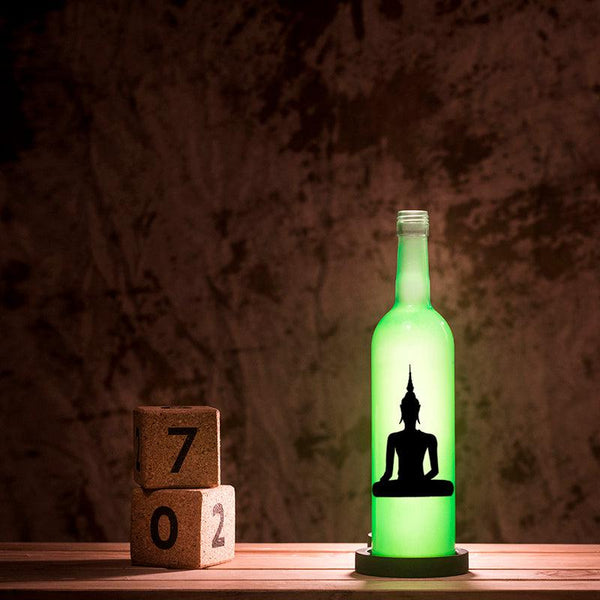 Buddha Inlit Lamp (Green)