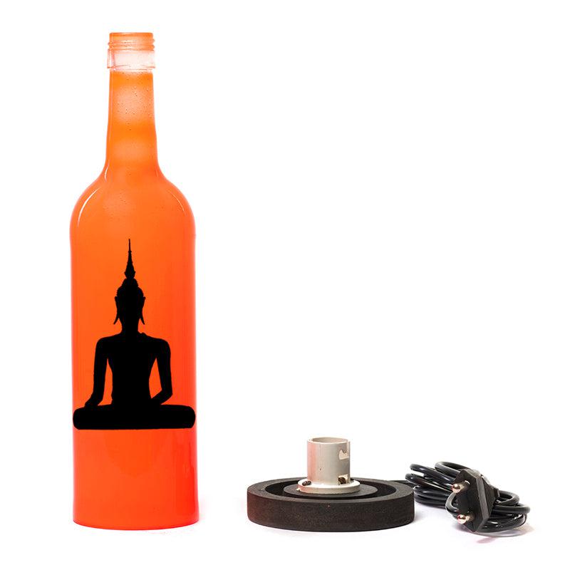 Buddha Inlit Lamp (Orange)