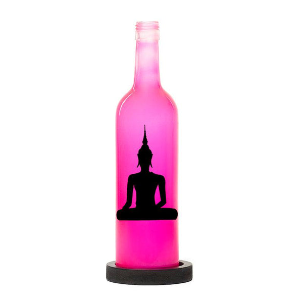 Buddha Inlit Lamp (Pink)